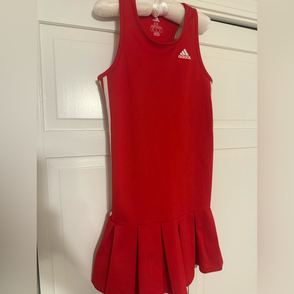 ADIDAS GIRL 🎾 Red sport tank dress